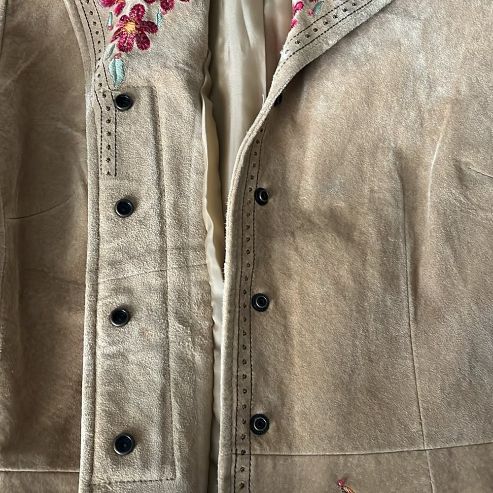 Margaret Godfrey leather suede jacket - Picture 6 of 7